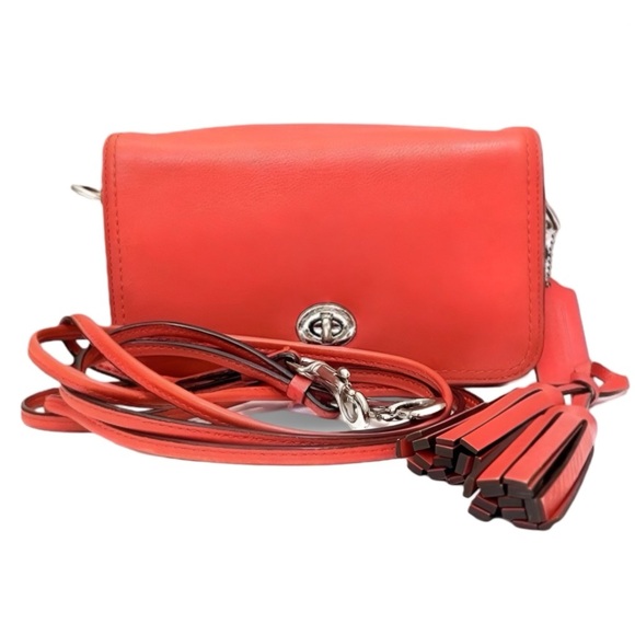 Coach Handbags - Coach Y2K Legacy Dinky Penny Shoulder Purse Crossbody Carnelian Red | 19914